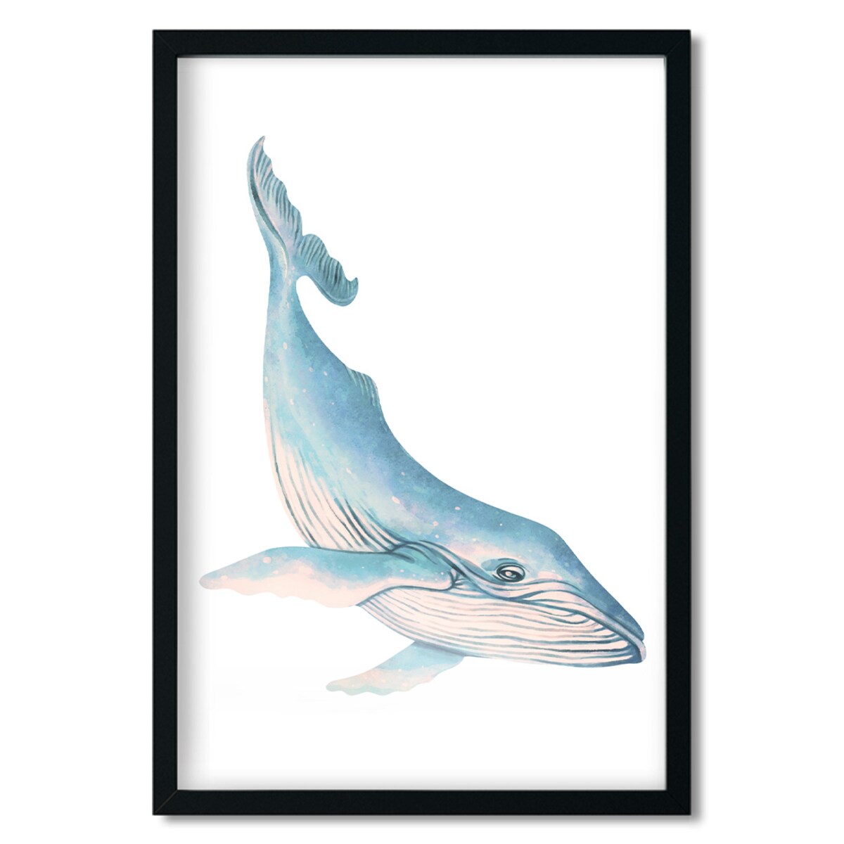 Plakat dla dzieci Wieloryb 20x30