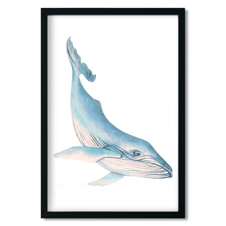 Plakat dla dzieci Wieloryb 20x30