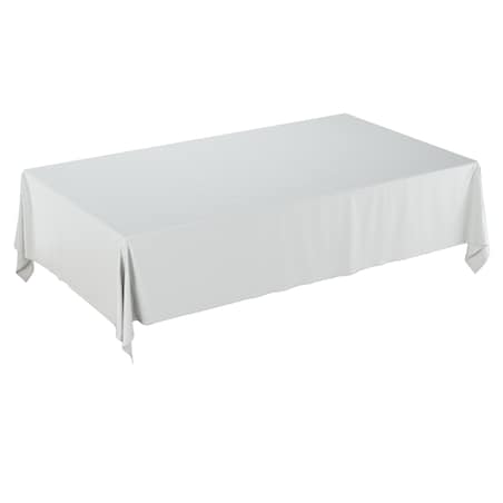 Obrus prostokątny 130 x 210 cm gołębi srebrny z połyskiem