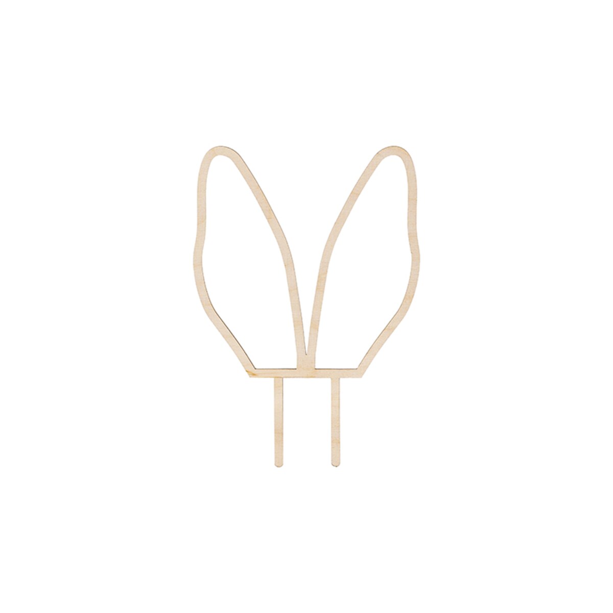 Drewniany topper Uszy Królika, 20 cm