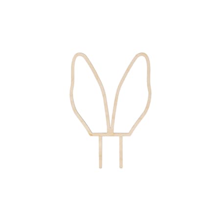 Drewniany topper Uszy Królika, 20 cm