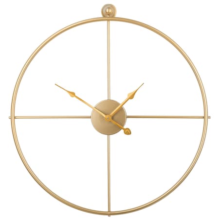 Zegar ścienny ZUCHWIL 50 cm Metal Złoty