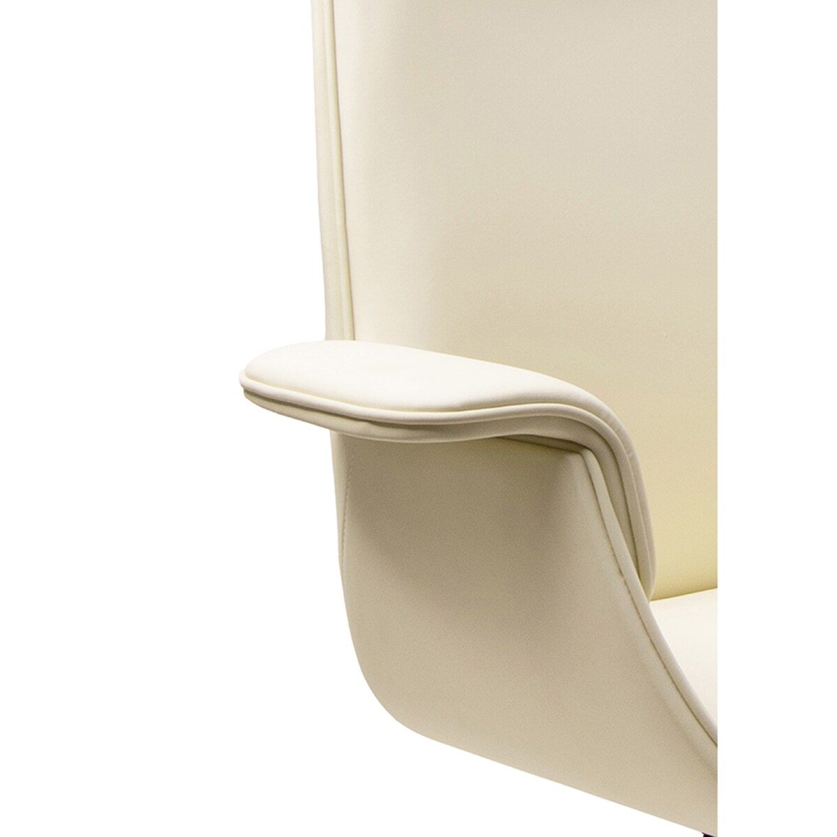 Fotel biurowy ADMIRAL beżowy złota podstawa