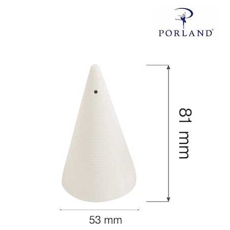 Pieprzniczka Porland Line - Kremowa Porcelana, 53x53x81 mm
