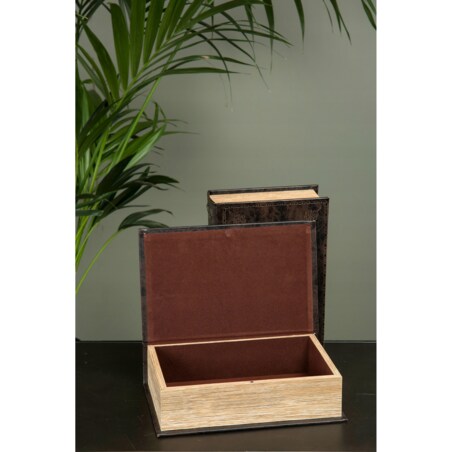 PUDEŁKO KSIĄŻKA kwiaty na biżuterię drobiazgi pojemnik organizer 17x13cm