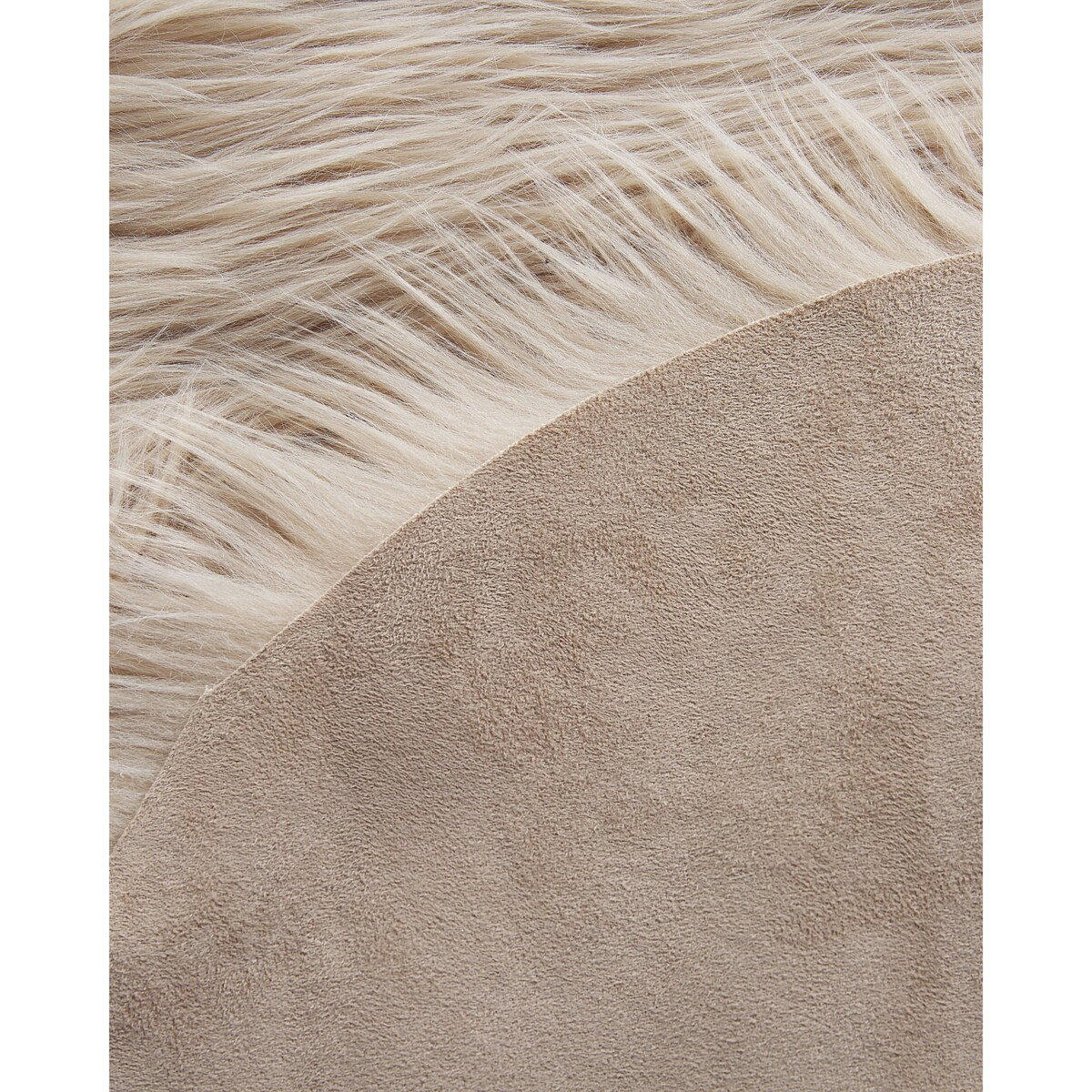 Dywan ze sztucznego futra MAMUNGARI Piaskowy 60 x 180 cm