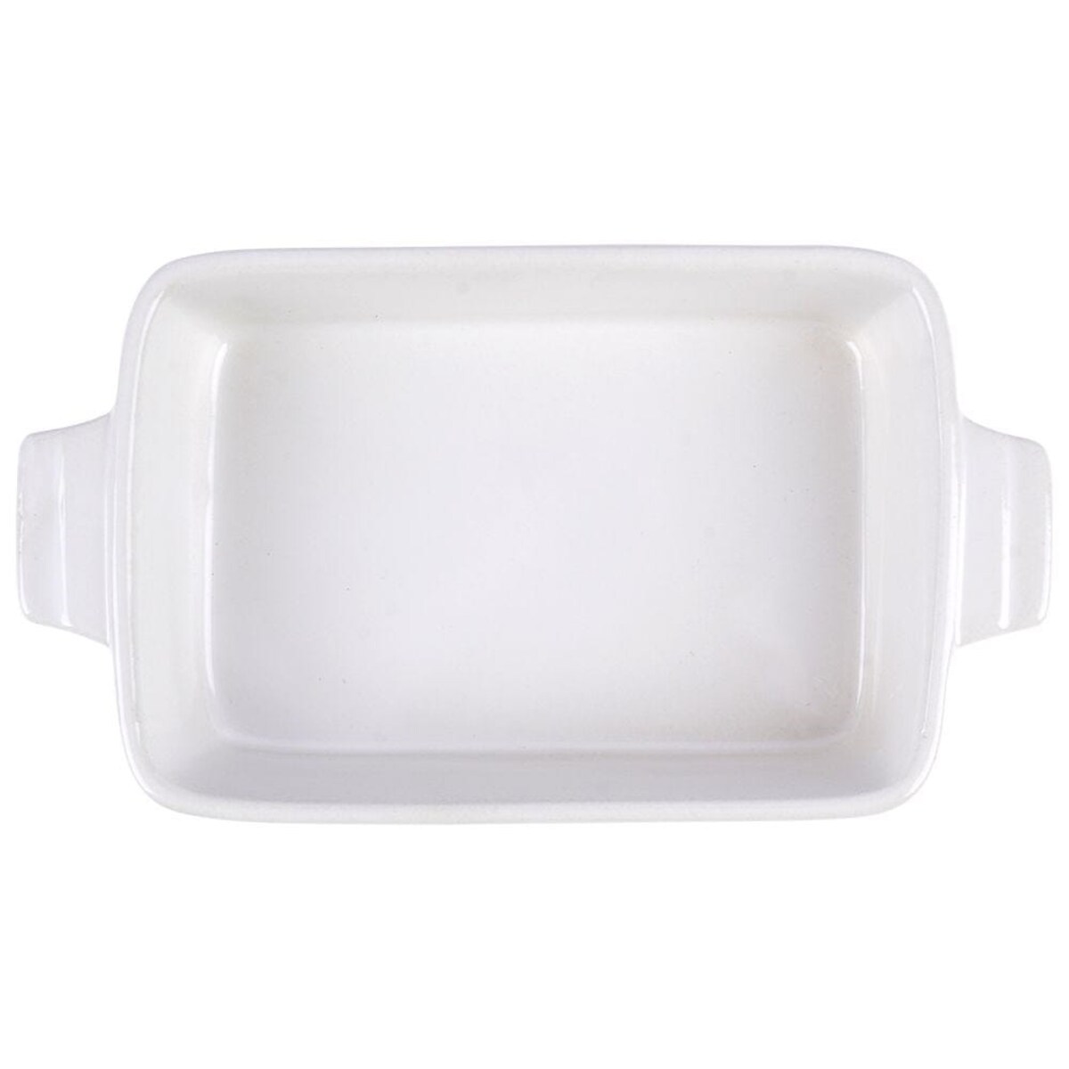 Naczynie Żaroodporne Ceramiczne Białe 19 x 11 x 4 cm do Piekarnika Pieczenie