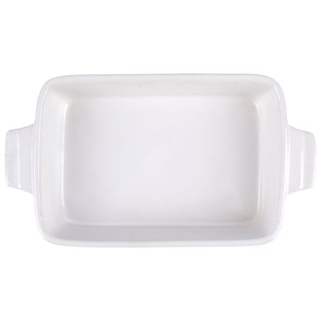 Naczynie Żaroodporne Ceramiczne Białe 19 x 11 x 4 cm do Piekarnika Pieczenie