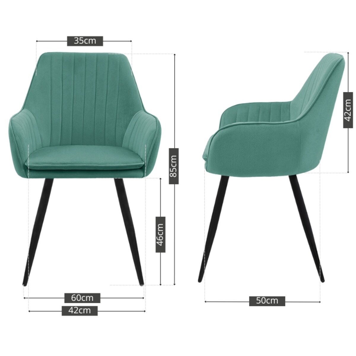 Krzesło tapicerowane welurowe fotel do salonu jadalni