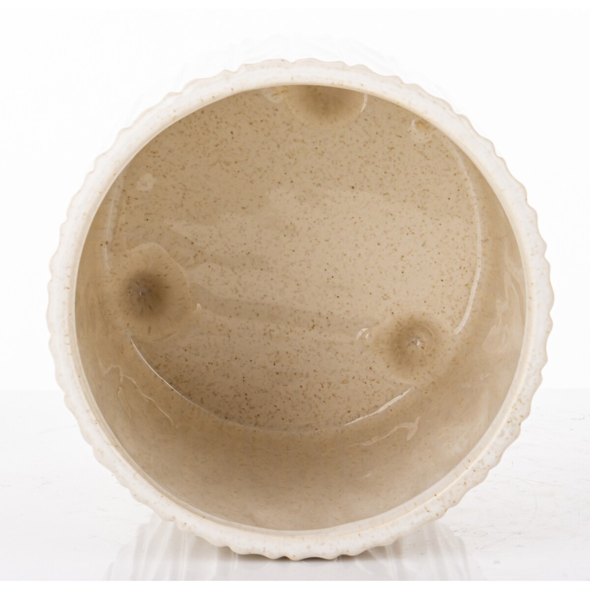 Osłonka ceramiczna prążkowana 17x16x16 cm NIPSU-2