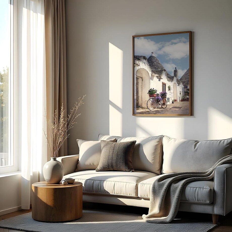 plakat alberobello apulia włochy 50x70