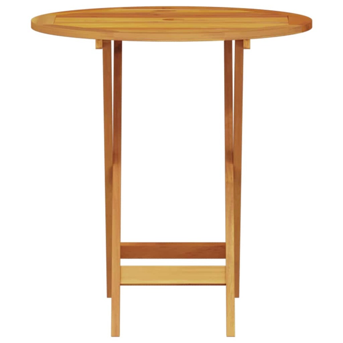 vidaXL Składany zestaw bistro 3 pcs Brązowy lite drewno akacjowe