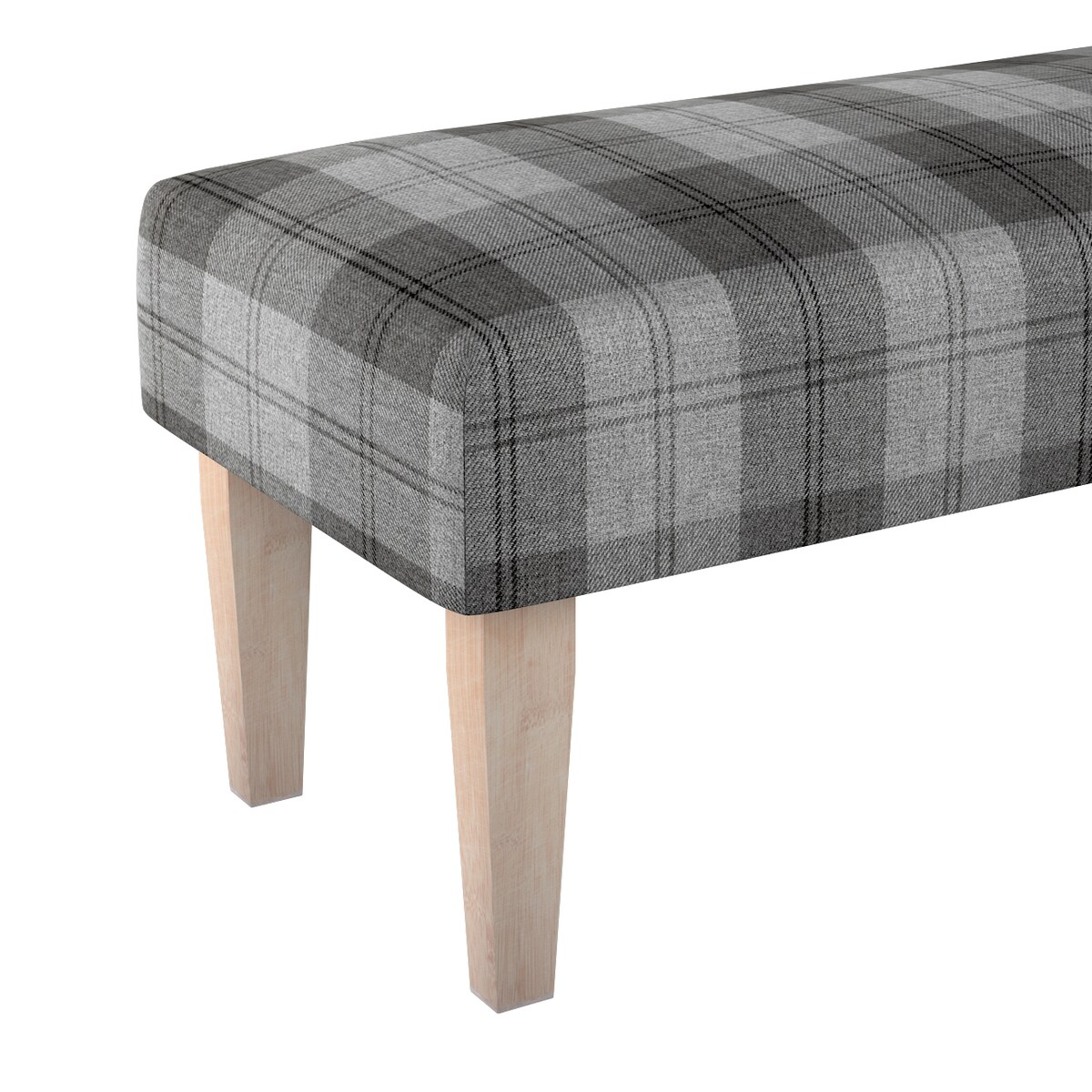 Ławka, krata szaro-grafitowa, 100 x 40 x 40 cm, Edinburgh