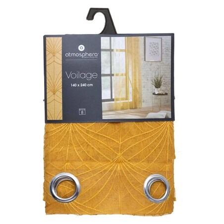 Firanka do salonu na przelotkach MIA, 140 x 240 cm