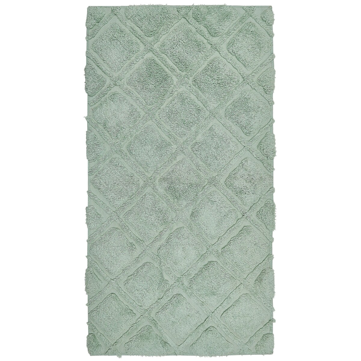 Dywan bawełniany 80 x 150 cm zielony HATAY