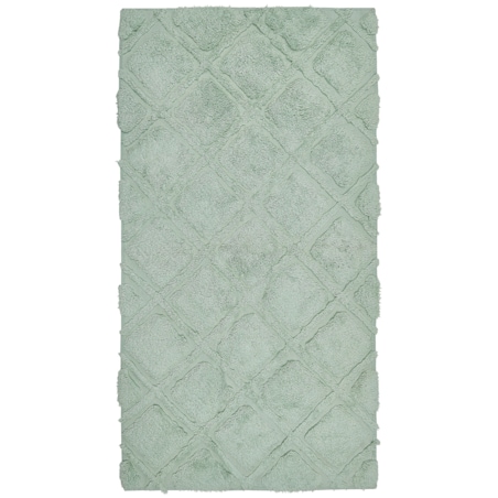 Dywan bawełniany 80 x 150 cm zielony HATAY