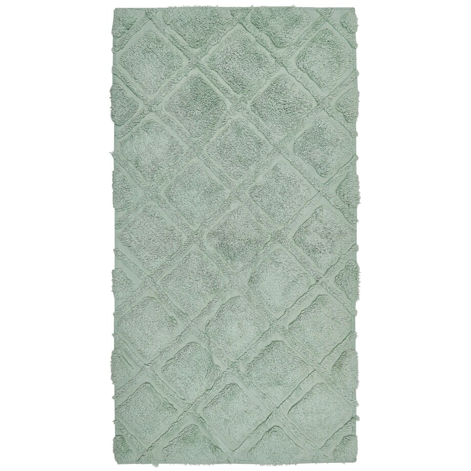 Dywan bawełniany 80 x 150 cm zielony HATAY