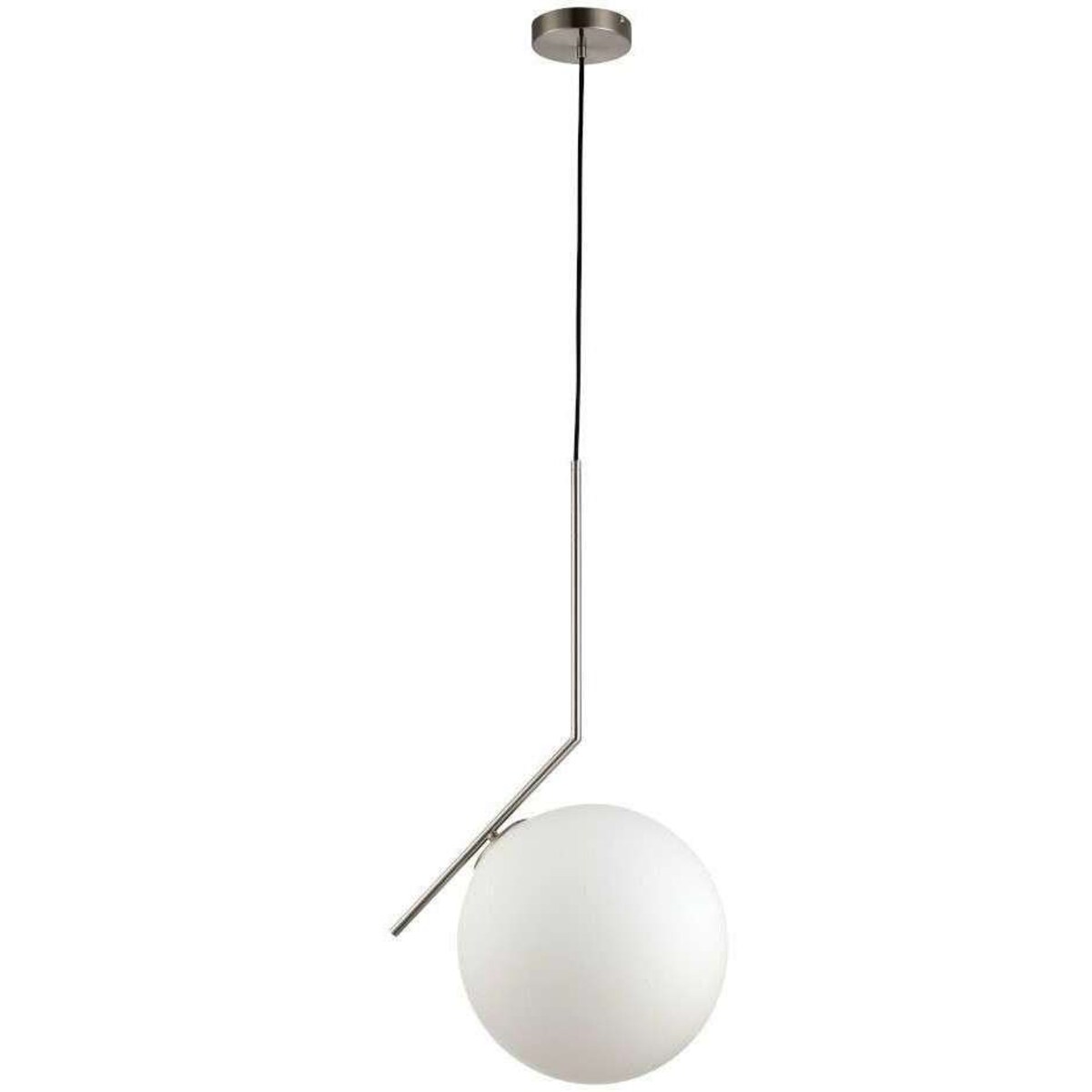 LAMPA wisząca CONDI MDM-7475/1-L-G MDECO modernistyczna OPRAWA szklany ZWIS kula ball mosiądz biała