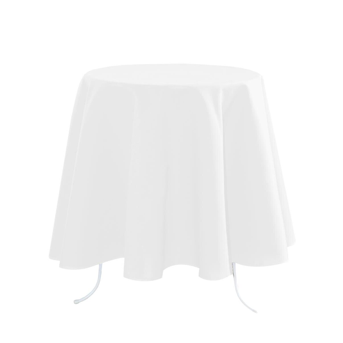 Obrus biały okrągły NELSON, Ø 180 cm