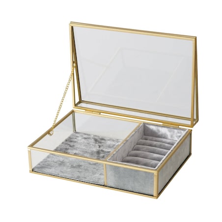 Pudełko na zegarki i na biżuterię CLIPO, transparentne