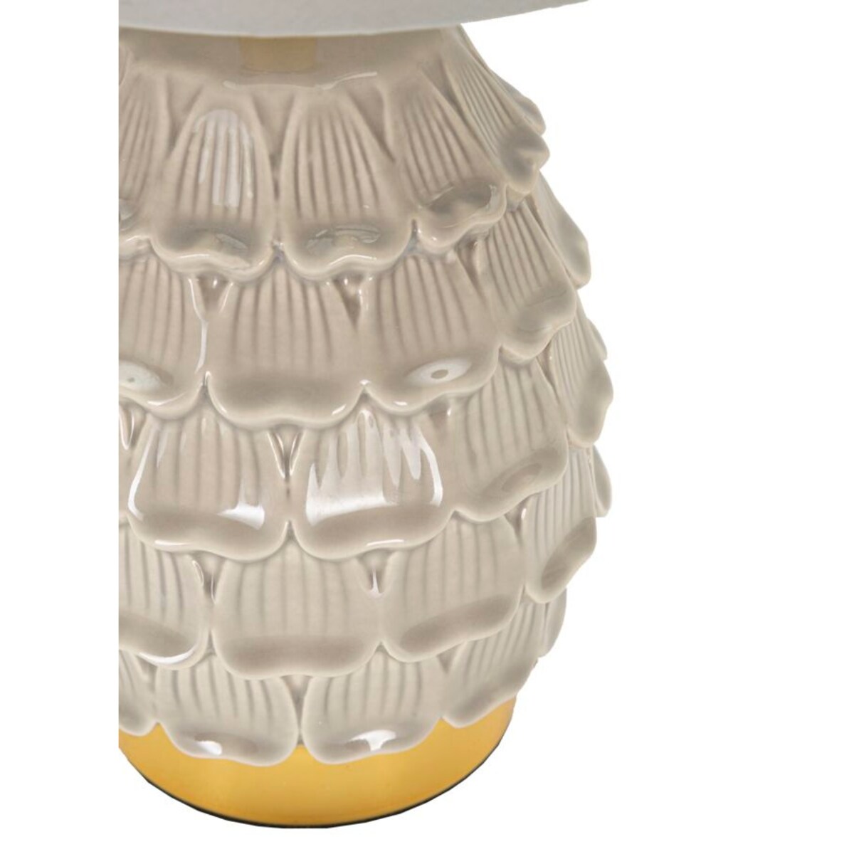 Lampka nocna PIGNY, ceramiczna, biała, Ø 15x30,5 cm