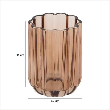 Kubek na szczoteczki do zębów, różowo-bursztynowy Florea