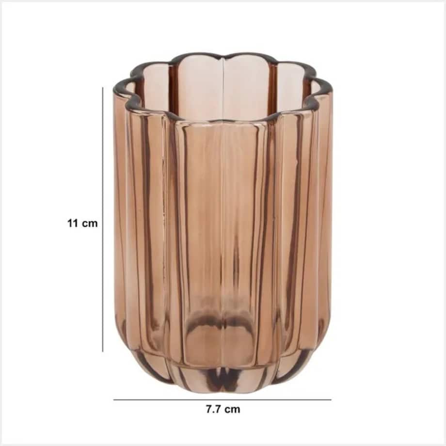 Kubek na szczoteczki do zębów, różowo-bursztynowy Florea