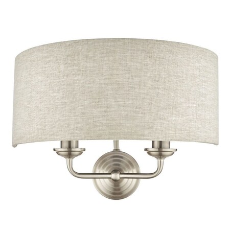Pokojowy kinkiet ścienny Sorrento LA3727712-Q Laura Ashley naturalny nikiel