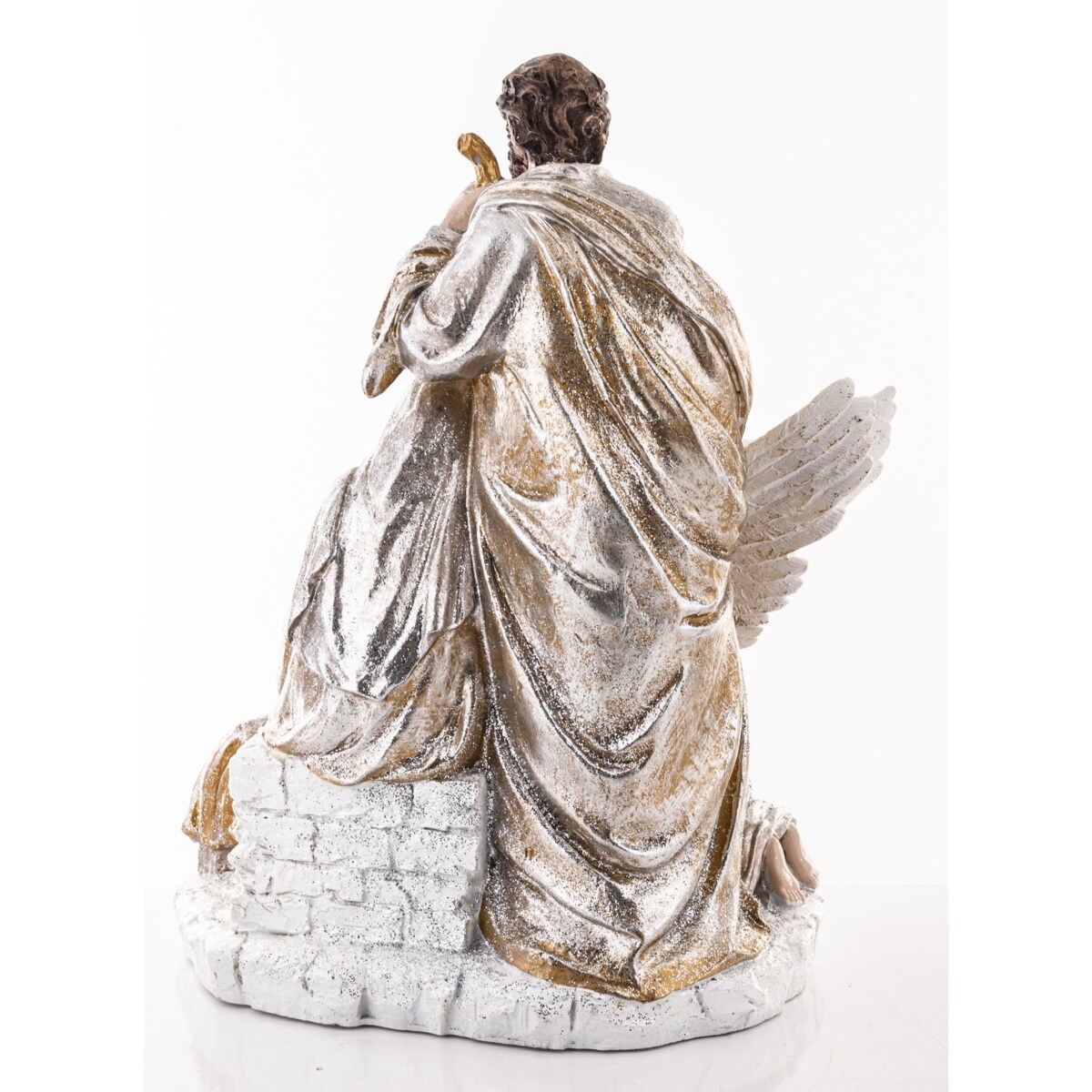 Dekoracja - 36x28x22 cm SACRA FAMIGLIA z aniołem