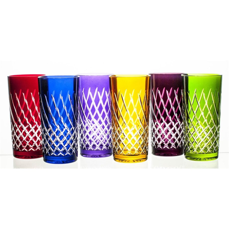 Crystal Julia szklanki kryształowe wysokie do soku 17318JULIA