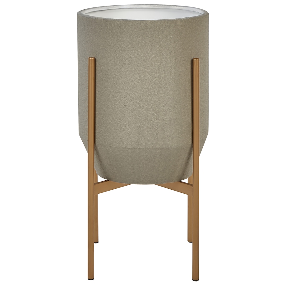Donica na nóżkach HYBRIDUM Metal 33 cm Szary