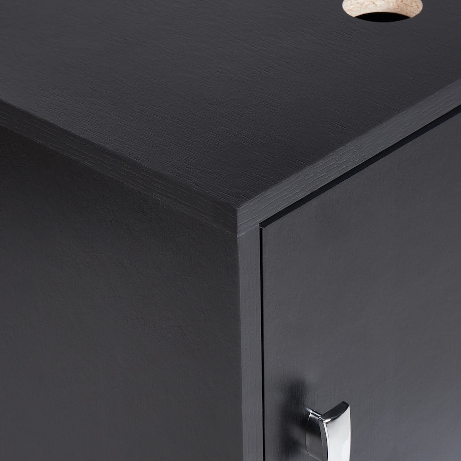 Szafka łazienkowa wisząca pod umywalkę LIMERIA 45 cm Czarny