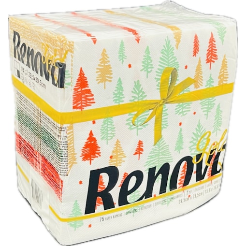 Serwetki stołowe Renova GOLD Stars&Trees 75szt