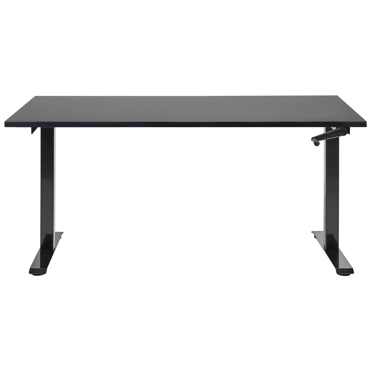 Biurko regulowane manualnie DESTINES Czarny 160 cm 72 cm