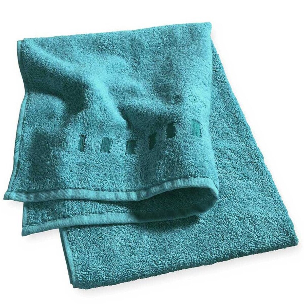 Ekskluzywny ręcznik frotte w kolorze morskim, luksusowy ręcznik, ręcznik z haftem, komplet ręczników, Esprit