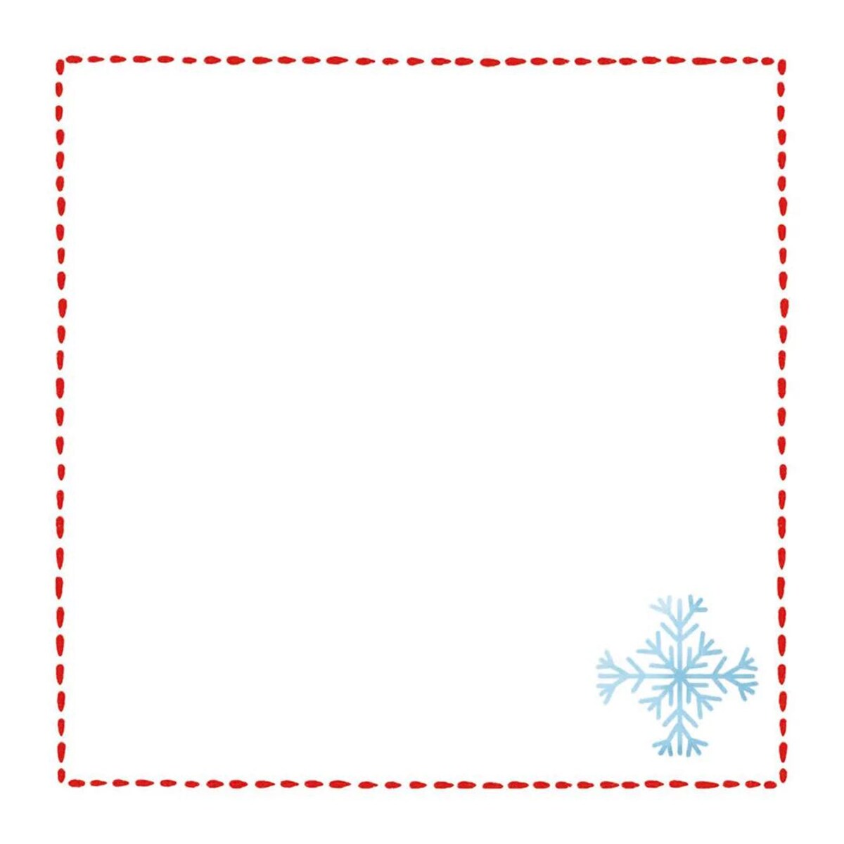 Serwetki świąteczne - Minimalistyczna śnieżynka (2szt.)