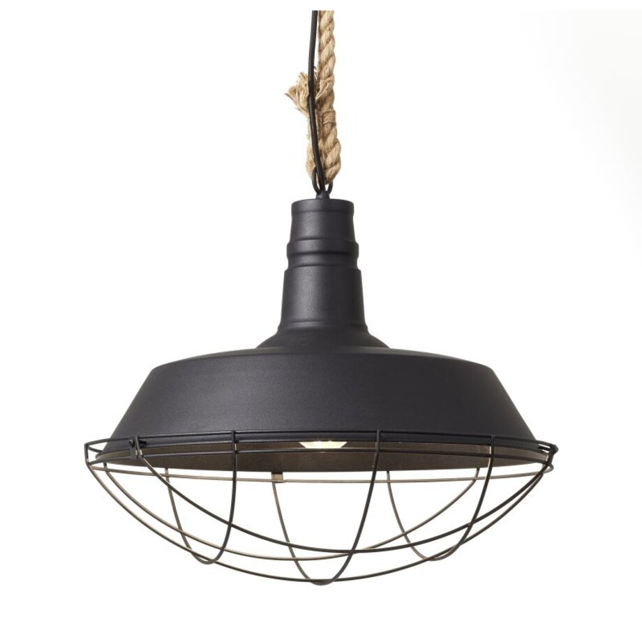 Zwis industrialny Rope 93614/06 Brilliant ze sznurem metal czarny