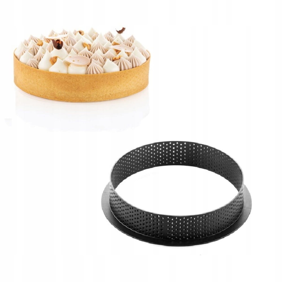 Rant do tartaletek perforowany SILIKOMART Classic 16 cm H1