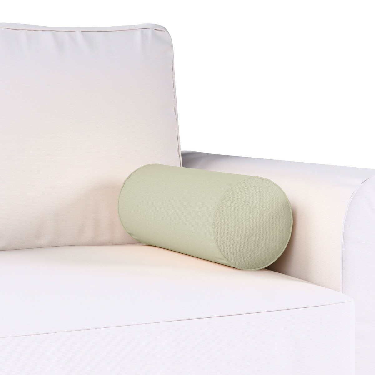 Poduszka wałek prosty, jasna oliwka, Ø16 x 40 cm, Loneta