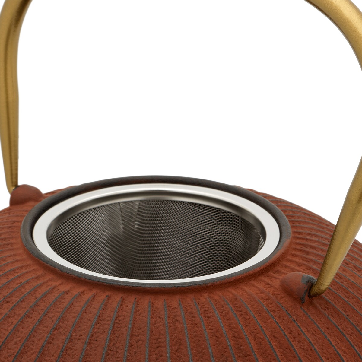 Dzbanek żeliwny Linhai 1.1L czerwony