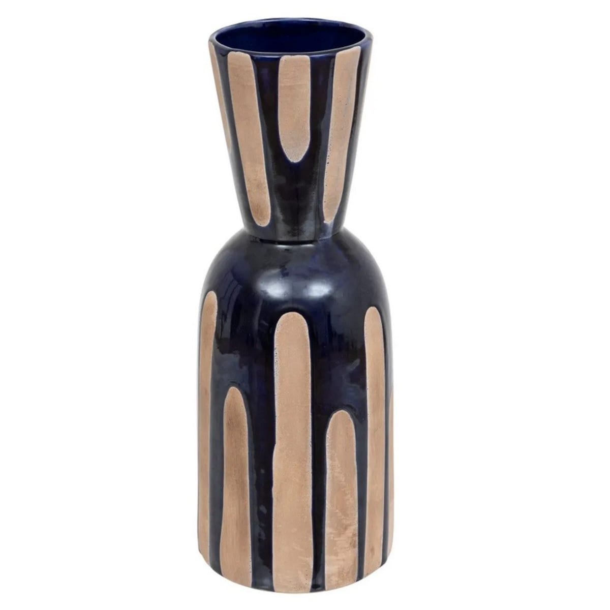 Wazon terracotta granatowy TERRA 40 cm