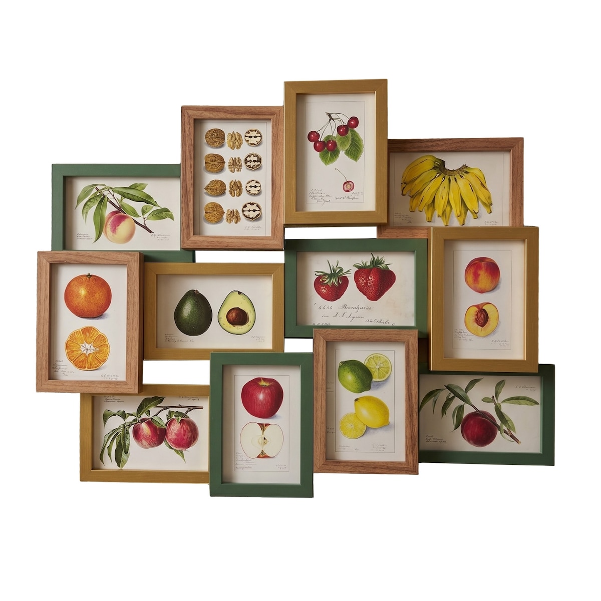 Multiramka na 12 zdjęć KORLO, 50 x 62 cm, kolor beżowy, MDF