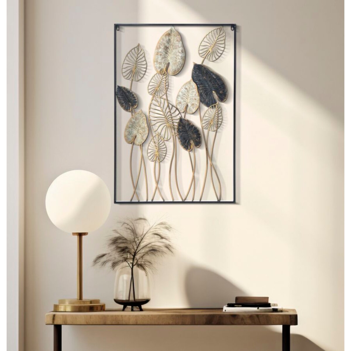Dekoracja ścienna Centruy - B, kolor wielokolorowy, żelazo, 66 x 100 cm, styl glamour, do salonu i przedpokoju, Mauro Ferretti