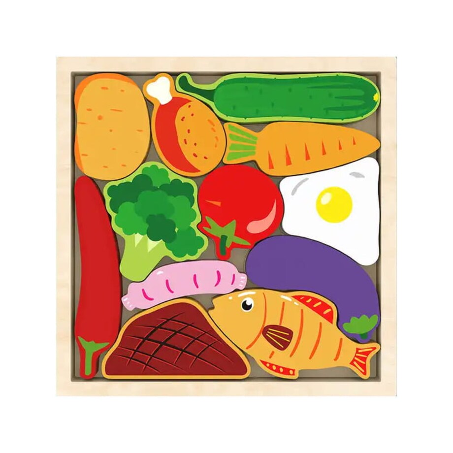 Puzzle drewniane - Warzywa