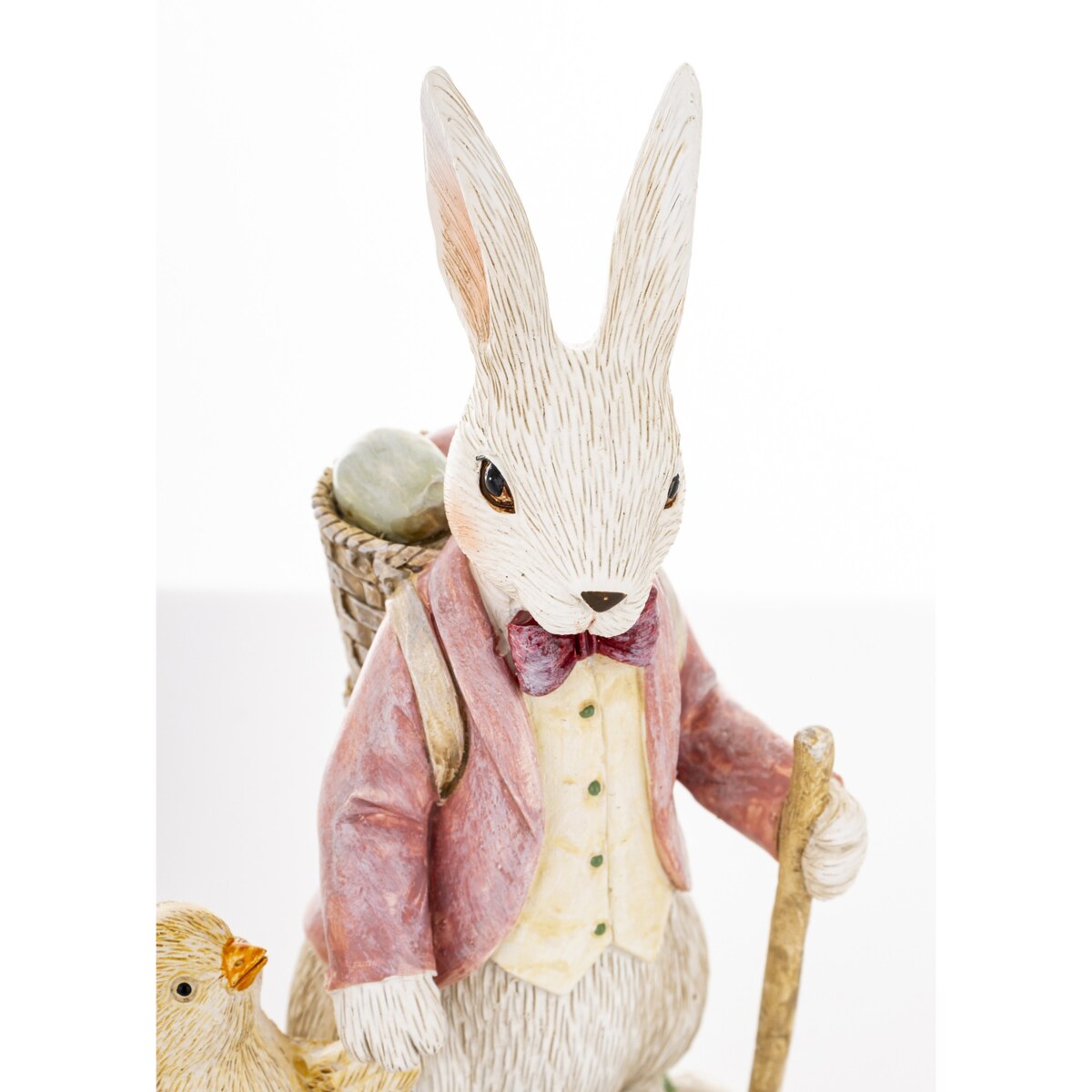 Dekoracja - Królik i kurczaczek wędrowiec 15x10x7 cm FANTI