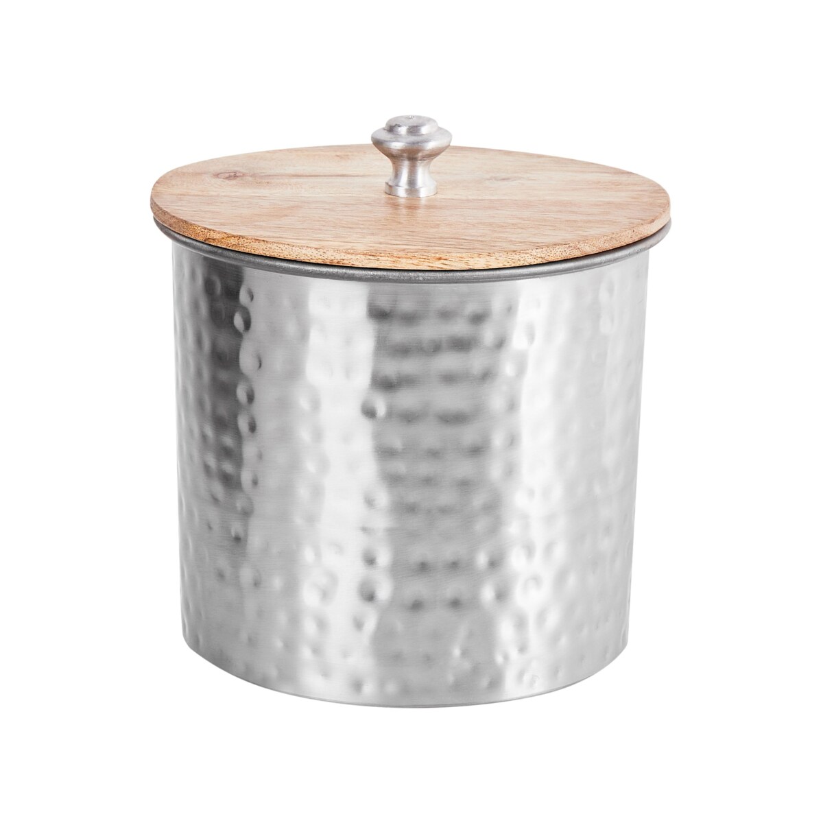 Zestaw 3 pojemników dekoracyjnych srebrny ALEXANDRIA