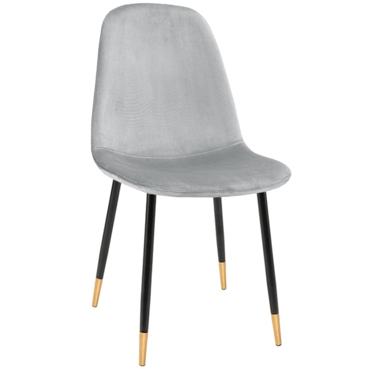 Krzesło tapicerowane welurowe pikowane do salonu jadalni szare