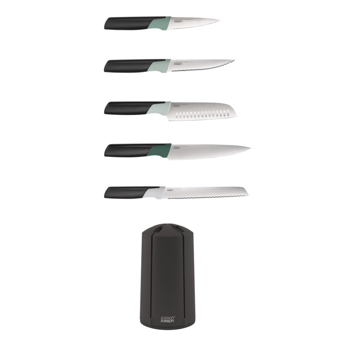 Zestaw 5 noży w bloku Elevate Sage, Joseph Joseph