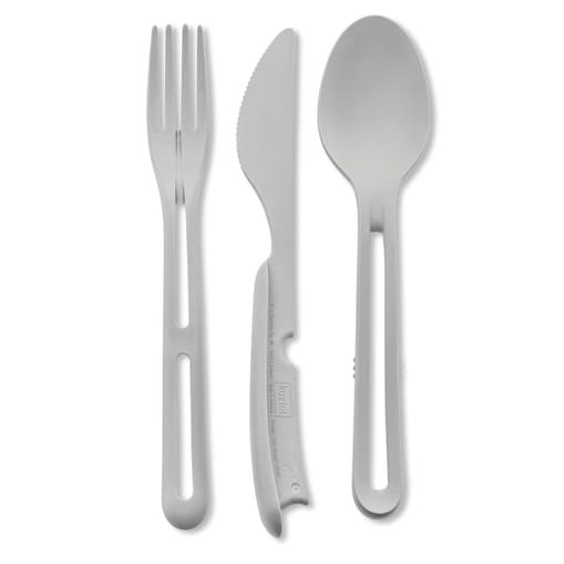 Zestaw sztućców wielorazowych, składanych KLIKK, 3 elementy, KOZIOL