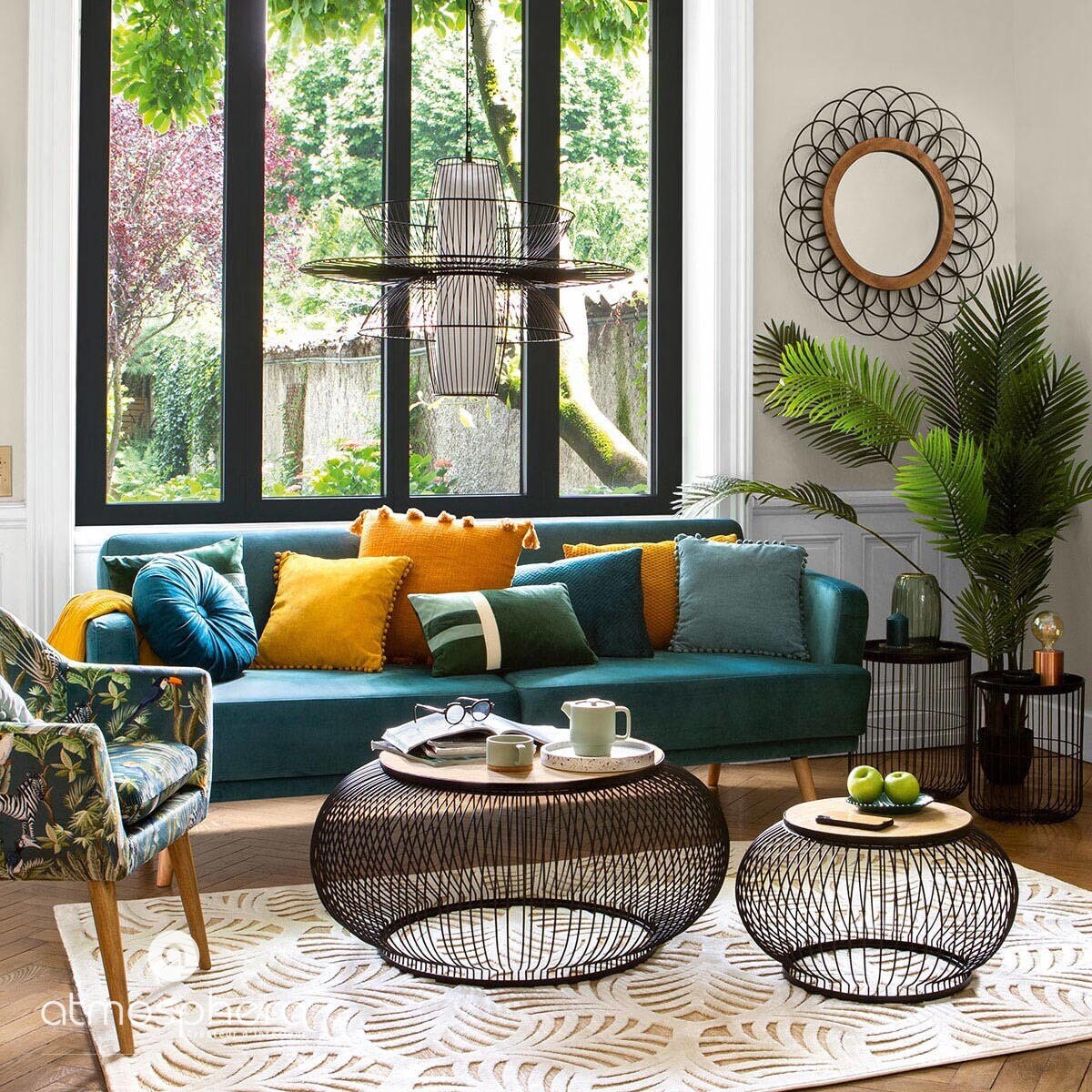 Poduszka dekoracyjna POMPONS, 40 x 40 cm